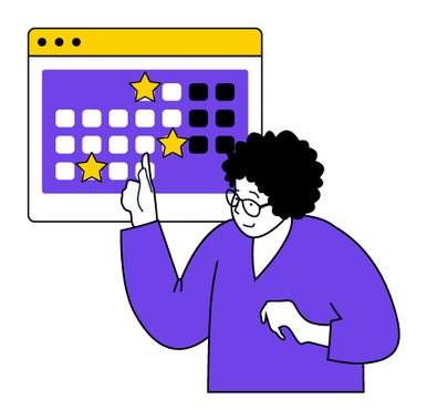 決めた時間に自動で予約・投稿されるイメージ